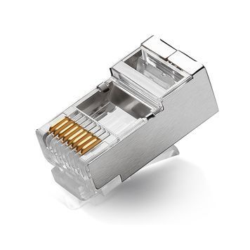 Коннектор RITAR RJ-45 8P8C FTP Cat-5 экранированный (100 шт / уп.) Q100 Ritar купить в Украине