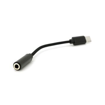 Кабель-переходник KIN KY-222 Jack 3.5mm(F) => Type-C(M), 0.1м, Black, Box Kin купить в Украине