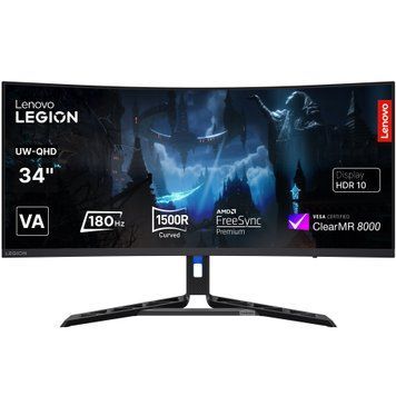 Монитор Lenovo 34" Legion R34w-30 (67C7GACBUA) VA Black Curved 180Hz Lenovo купить в Украине
