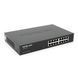 Коммутатор POE Mercury S116PS 15 портов POE 100Мбит + 1 порт Ethernet (UP-Link) 100 Мбит, БП встроенный, крепления в стойку, BOX (294*180*44) MERCURY &mdash; фото