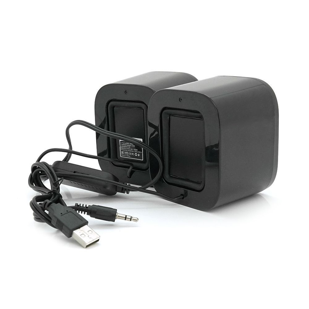 Колонки 2.0 Kisonli X3 для ПК та ноутбука, USB + 3.5mm, 2x3W, 20Hz-20KHz, RGB, Black KISONLI купити в Україні