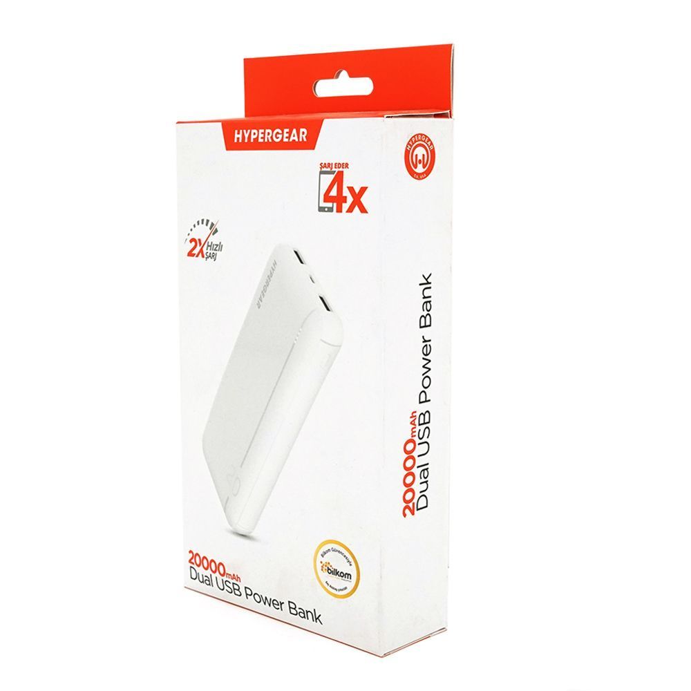PowerBank Hypergear 20000mAh Fast Charge , 2*USB, White, Q24 Voltronic купить в Украине