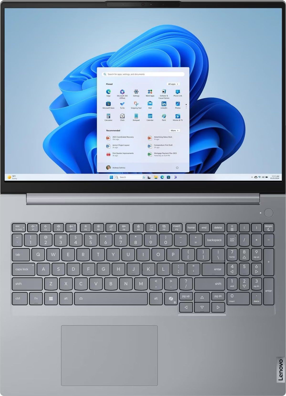 Ноутбук Lenovo ThinkBook 16 G9 IRL (21US005RRA) Arctic Grey Lenovo купить в Украине