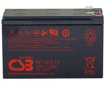 Акумуляторна батарея CSB 12V 7.2AH (GP1272) AGM CSB купити в Україні