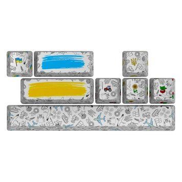 Комплект кейкапів HATOR Authentic Edition white PBT keycaps (HTS-700) Hator купить в Украине