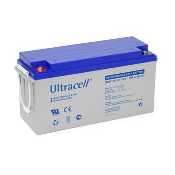 Акумуляторна батарея Ultracell UCG150-12 GEL 12 V 150 Ah (485 x 170 x 240) White Q1 / 34 KUZEY купити в Україні