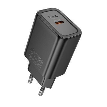 СЗУ HOCO N62 110-240V, PD30W, USB-C, Black, Box HOCO купить в Украине