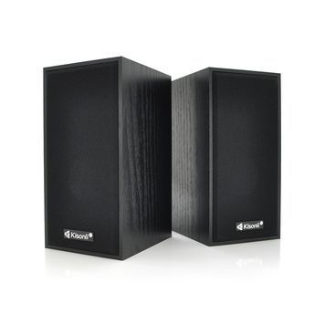 Колонки 2.0 Kisonli T-004 для ПК і ноутбука, USB + 3.5mm, 2x3W, 20Hz- 20KHz, Black, BOX, Q40 KISONLI купити в Україні