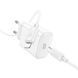 Набір СЗУ 110-240V HOCO C76A Pro+ Lighting кабель, USB-C, PD30W, кабель 1м, White, Box HOCO &mdash; фото