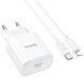Набір СЗУ 110-240V HOCO C76A Pro+ Lighting кабель, USB-C, PD30W, кабель 1м, White, Box HOCO &mdash; фото