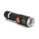 Ліхтар ручний PIPO PPF-616, 1LED Cree Q5, 10W, 3 режими, ZOOM, 18650 / 2400 вбудований, Black, IP44, USB, 112х28х24мм, BOX PiPo &mdash; фото