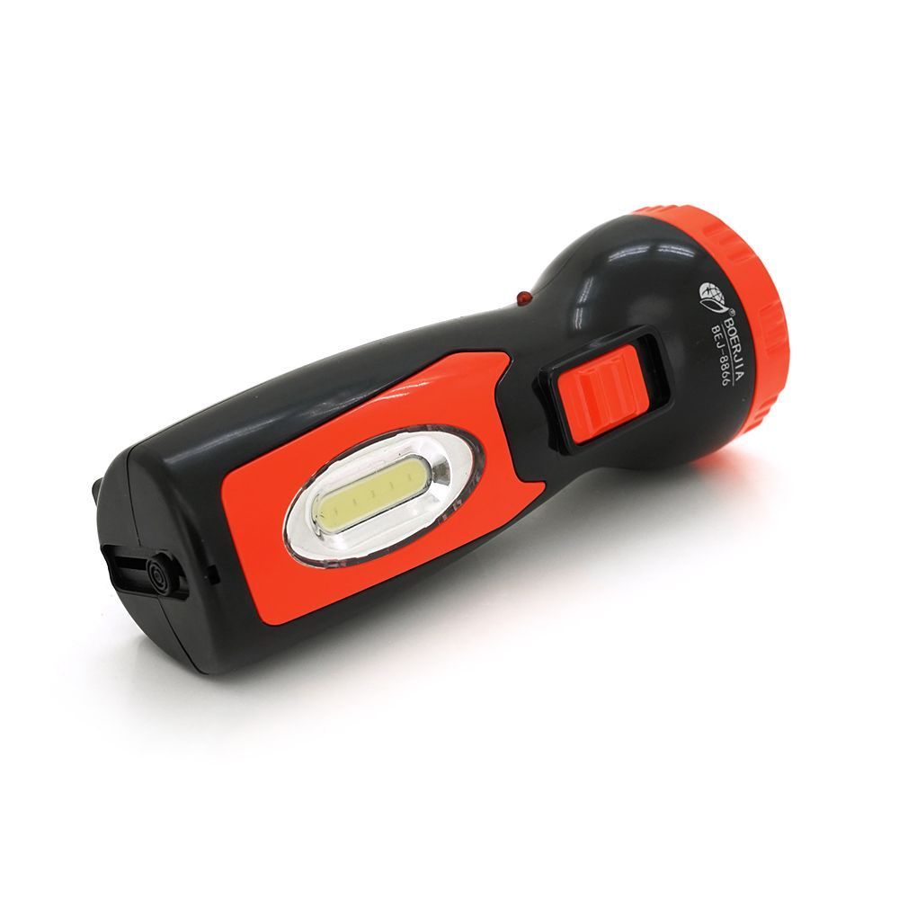 Фонарик ручной POWERMASTER BEJ-8866, 2 режим, встроенный аккум,1 led+COB, IP40, заряд 220V, 130х50х40 Blister Voltronic купить в Украине