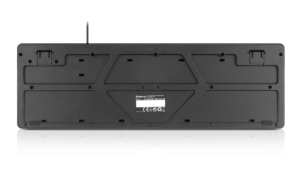 Комплект (клавіатура, миша) REAL-EL Standard 504 Kit Black (EL123100037) REAL-EL купити в Україні