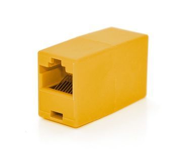 Соединитель RJ45 8P8C мама / мама RJ45 для соединения кабеля, оранжевый, Q100 Voltronic купить в Украине