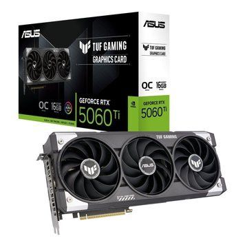 Відеокарта GF RTX 5060 Ti 16GB GDDR7 TUF Gaming OC Asus (TUF-RTX5060TI-O16G-GAMING) Asus купити в Україні