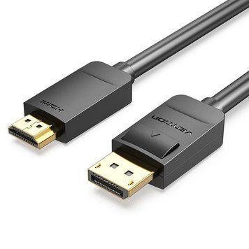 Кабель Vention DisplayPort - HDMI (M/M), 2 м, Black (HADBH) Vention купить в Украине