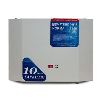 Стабилизатор напряжения теристорный NORMA 7,5 (7500Вт) 220В, стабилизация 120-260, 9 ступеней EVE купить в Украине