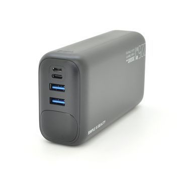 PowerBank 30000mAh, Input: (1хType-C, 1x MicroUSB), Output: (2хUSB, 2хType-C), PD20W, plastic, Black, Q20 XO купити в Україні