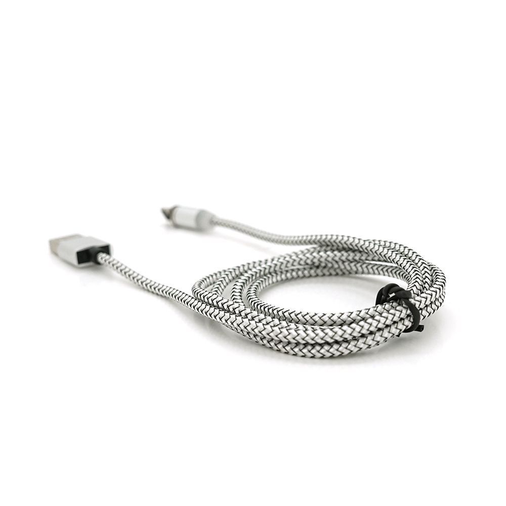 Магнітний кабель Ninja USB 2.0 / Lighting, 1m, 2А, індикатор заряду, тканинна оплетка, броньований, знімач, Silver, Blister-Box Ninja купити в Україні