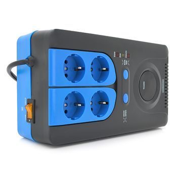 Стабилизатор напряжения релейный Green Wave Winchester 1000VA (700Вт), 4xShuko, DC140-260V, AC220&plusmn;8%, BOX, Q4 Green Wave купить в Украине
