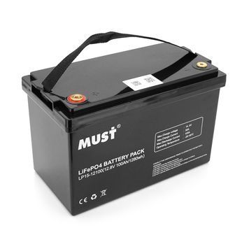 Акумуляторна батарея Must LiFePO4 LP15-12100 12,8V 100Ah, 1,28kWh, BMS50A@4S, 6000 cycles, 339x185x218, 12kg MUST купити в Україні
