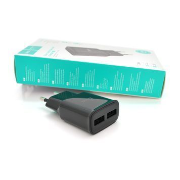СЗУ 110-240V HOCO C88A, 2xUSB, 2.4A, Black, Box HOCO купить в Украине