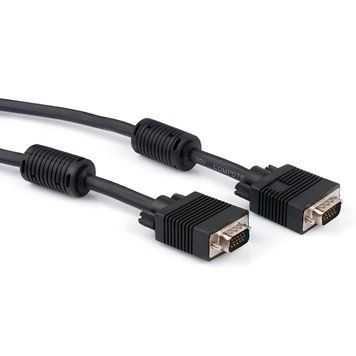 Кабель удлинитель Cablexpert (CC-PPVGAX-10B) VGA-VGA HD15M/HD15F с 2-мя фер. кольцами, черный, 3м Cablexpert купить в Украине