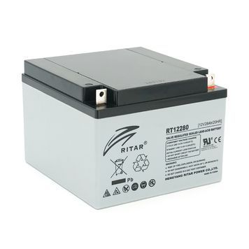 Аккумуляторная батарея AGM RITAR RT12280 L5, Gray Case, 12V 28Ah ( 166 х178 х125 ) Q1 Ritar купить в Украине