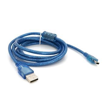 Кабель USB 2.0 RITAR (AM / Mini 5 pin) 1,5м, синий прозрачный, Q200 Ritar купить в Украине
