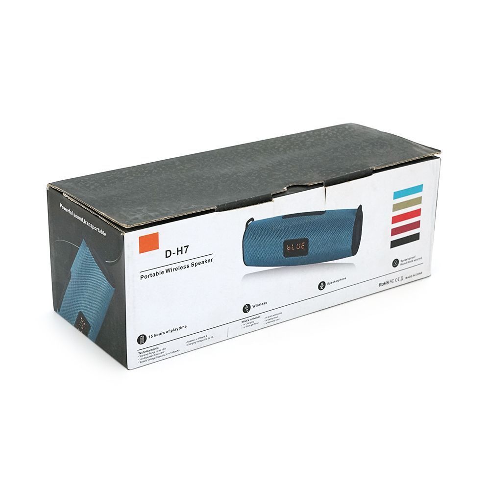 Колонка DH7+Display Bluetooth 4.1 до 10m, 1х3W, 4&Omega;, 400mAh, &ge;90dB, TF card / USB, ремень, DC 5V, Green Voltronic купити в Україні