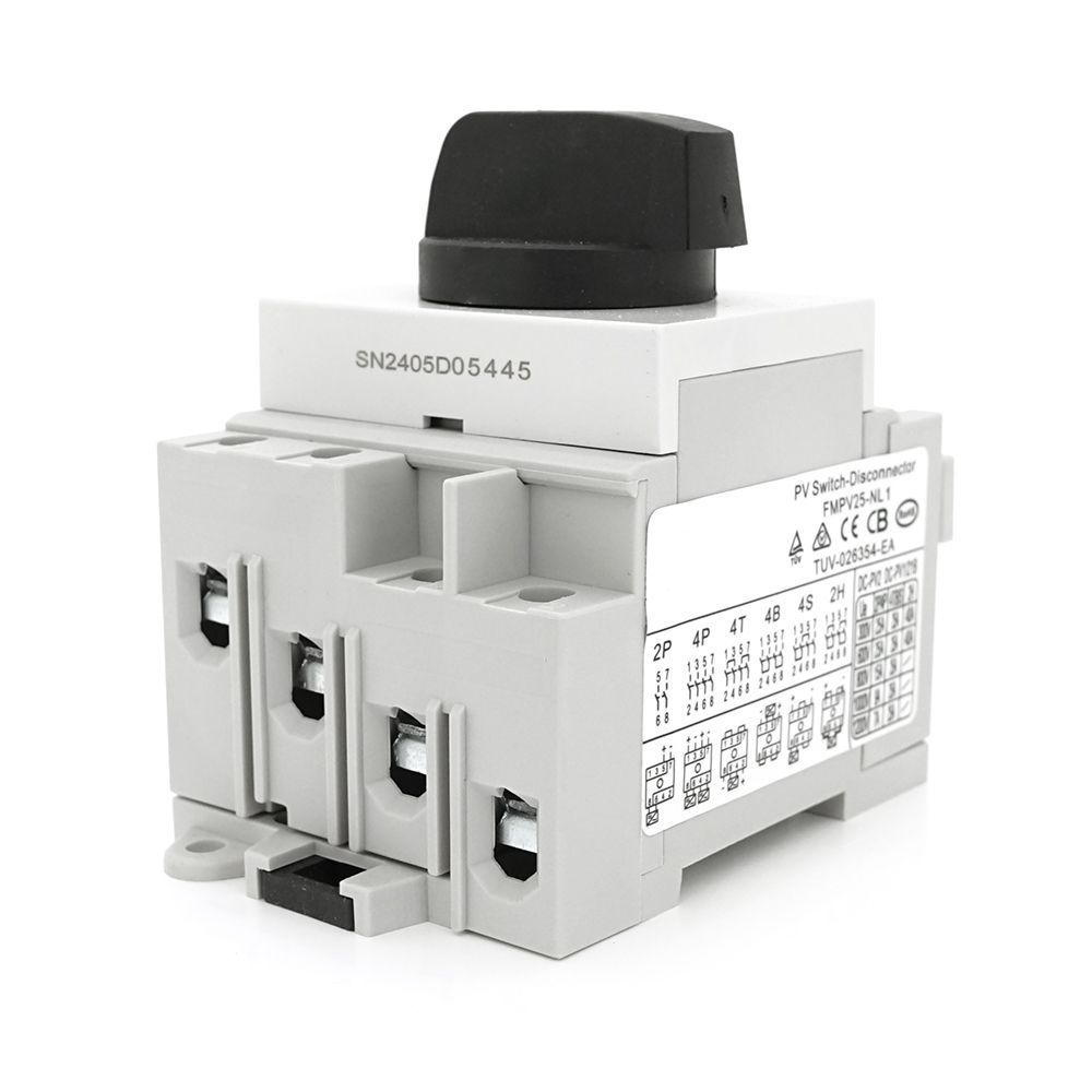 Поворотний вимикач зовнішнього монтажу HGN4-NL1-25, DC1000V, 25A, 4P, IP66, Grey DEKANG купити в Україні