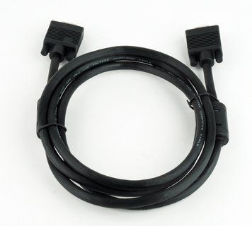 Кабель удлинитель Cablexpert VGA -VGA (M/F), HD15 с 2-мя фер. кольцами, 1.8 м, черный (CC-PPVGAX-6B) Cablexpert купить в Украине