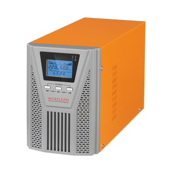 ИБП с правильной синусоидой ONLINE MAKELSAN PowerPack Se-1kVA-LCD, 1000VA (900Вт), 24В, Встроенная батарея 12V 7Ah х 2 шт, (336*144*214), 10.5кг, Q1 MAKELSAN купить в Украине