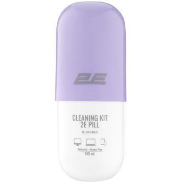 Набір для чищення 2E Pill (2E-SK140LC) LED/LCD + серветка 20х20 см White/Lilac 2E купити в Україні