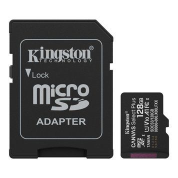 Карта пам&rsquo;яті MicroSDXC 128GB UHS-I Class 10 Kingston Canvas Select Plus R150MB/s (SDCS3/128GBSP) Kingston купити в Україні