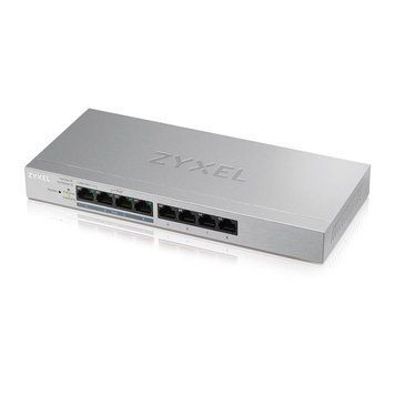 Коммутатор ZYXEL GS1200-8HP v2 (GS1200-8HPV2-EU0101F) (4xGE, 4xGE PoE, PoE 60W, металл, настольный, бесшумный, WebSmart) ZYXEL купить в Украине