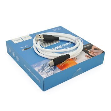 Кабель Hoco X21, Type-C-USB, 2.4A, White, длина 1м, BOX HOCO купить в Украине