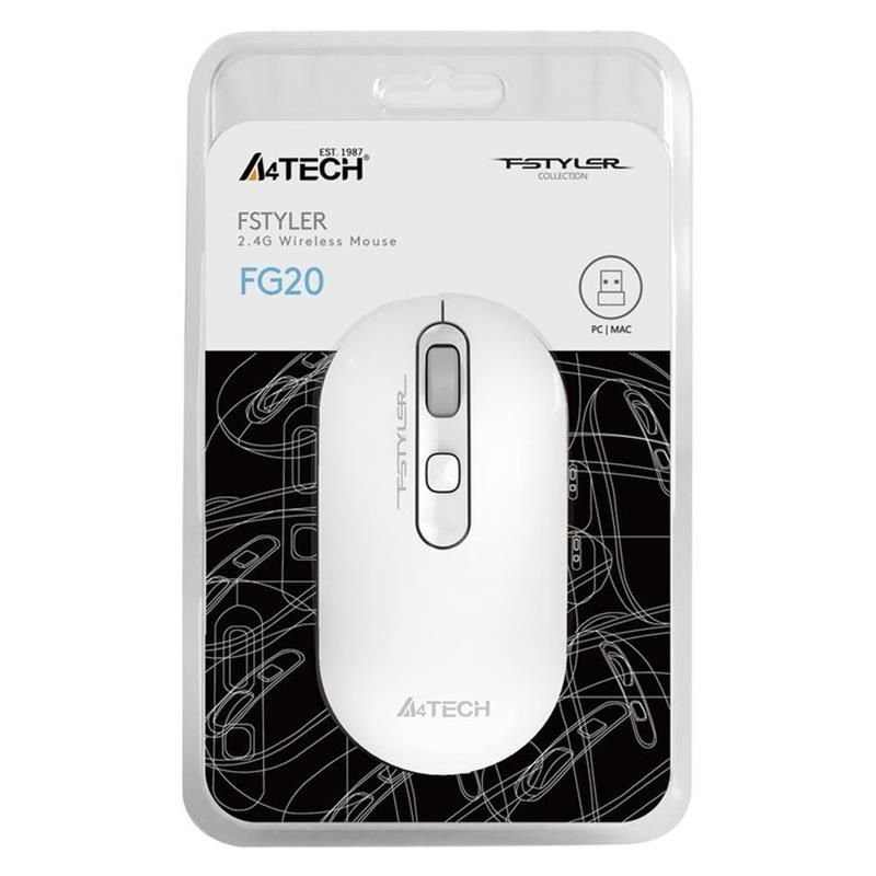 Миша бездротова A4Tech FG20 White A4Tech купити в Україні