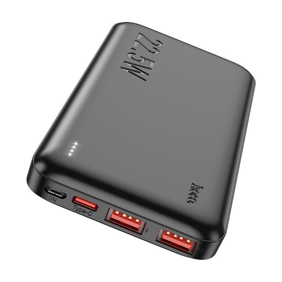 Power Bank HOCO J101 10000mAh, USB+Type-C, 22.5W, Black, 0.25kg HOCO купити в Україні