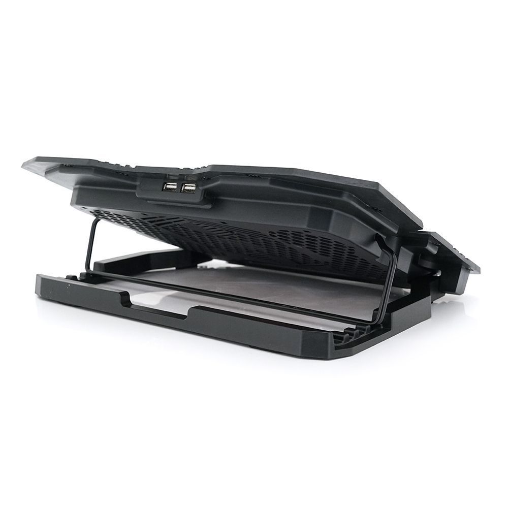 Подставка под ноутбук IceCoorel K5, 10-15", 1*125mm 1400&plusmn;10% RPM + 4*70mm 2500&plusmn;10 %RPM, корпус пластик+алюминий, 2xUSB2.0, 365x297x30mm, Red, Box, Q18 IceCoorel купить в Украине