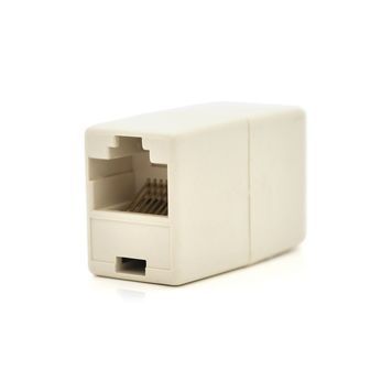 Соединитель RJ45 8P8C мама / мама RJ45 для соединения кабеля, бежевый, Q100 Voltronic купить в Украине