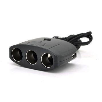 АЗУ разветвитель Olesson 1635, 12V-3*12V+2*USB, Black, Blister swalle купить в Украине