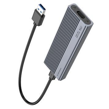 Карман HOCO HB47, 2,5", пластиковый корпус, интерфейс USB3.1 SATA, Gray HOCO купить в Украине