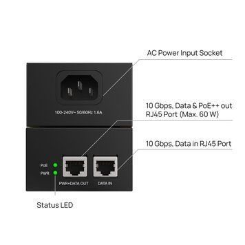 Инжектор PoE TP-Link Omada POE370S TP-Link купить в Украине