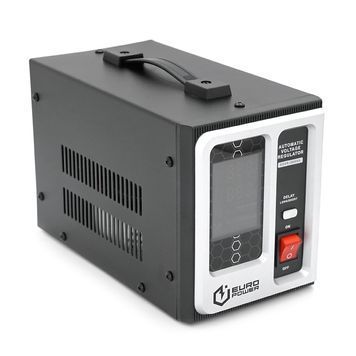Стабилизатор напряжения релейный Europower EQVR-2000VA LCD, 1600W, AC 100V-260V, 50Hz / 60Hz, aluminum, &le;50dB, 680x330x220mm, 4.4kg, Q4 EUROPOWER купить в Украине