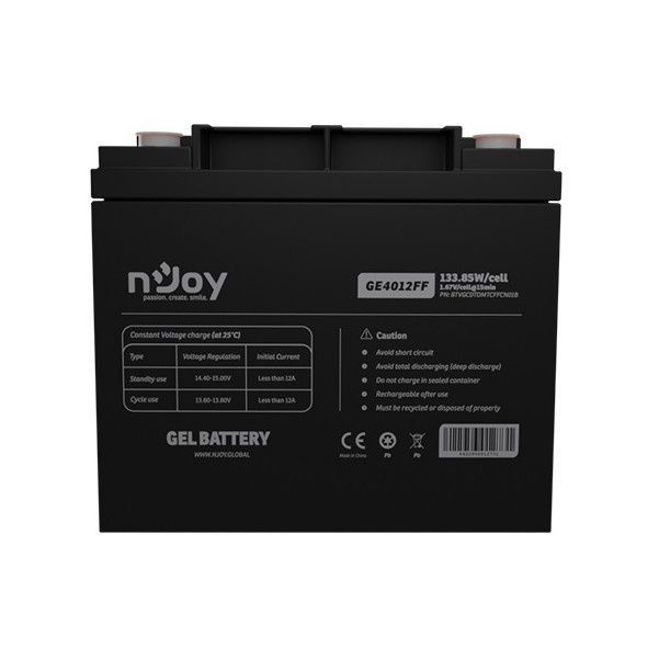 Аккумуляторная батарея Njoy GE4012FF 12V 40AH (BTVGCDTOMTCFFCN01B) GEL Njoy купить в Украине