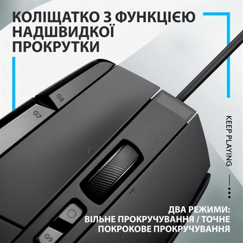 Миша Logitech G502 X Black (910-006138) Logitech купити в Україні