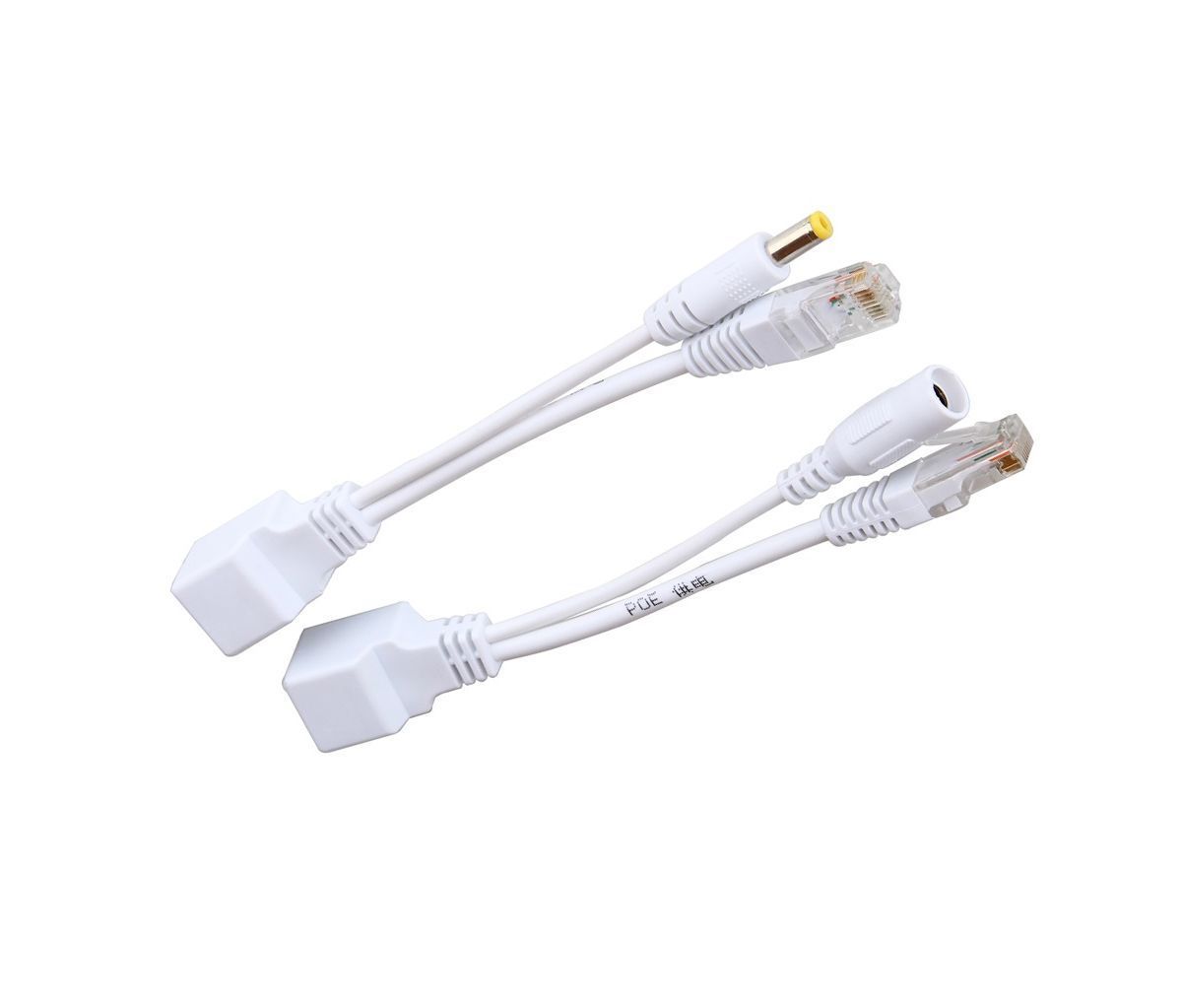 POE інжектор пасивний (пара) 802.3at (30Вт) з портами Ethernet 10 / 100Mbps, white, OEM Q50 Voltronic купити в Україні