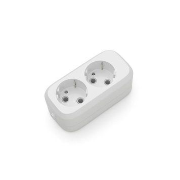 Розетковий блок 2 гнізда із заземленням Electrum C-SM-1775 Electrum купити в Україні