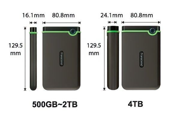 Зовнішній жорстий диск 2.5" USB 4.0TB Transcend StoreJet 25M3 Iron Gray Slim (TS4TSJ25M3S) Transcend купити в Україні